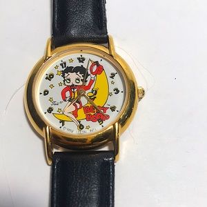 Vintage Betty Boop Analog Sitting on the Moon Wrist Watch